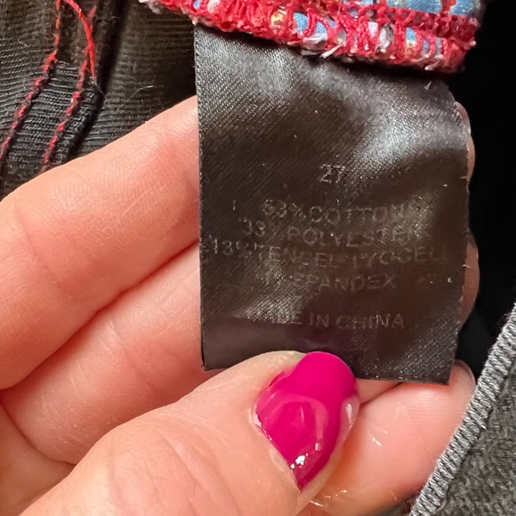 Johnny Was Black Demin Jeans Size 27 - Picture 10 of 11